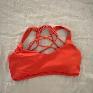 Lululemon Free to Be Wild Red Sports Bra